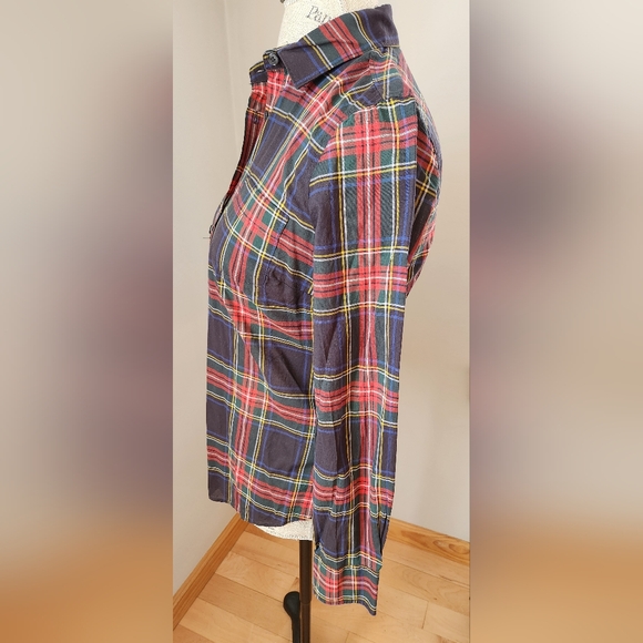 J.Crew Women's modern tartan button down shirt in Small petite - Picture 3 of 8
